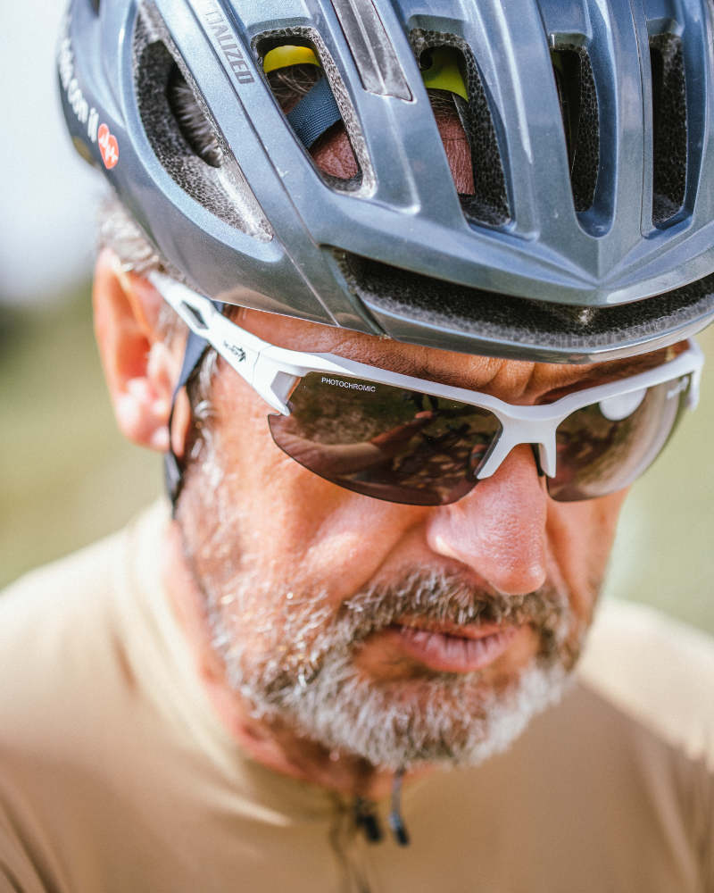 occhiali bifocali per ciclismo e mountain bike lenti fotocromatiche Tiger Sun Reading colore bianco