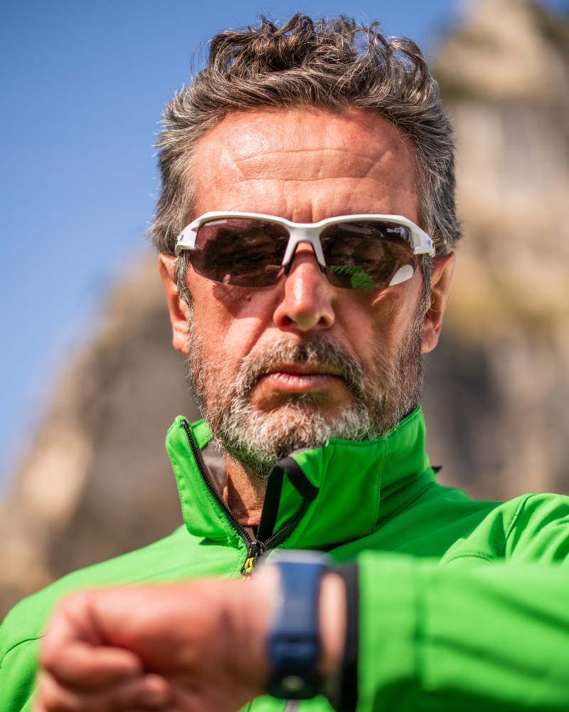 occhiali bifocali sportivi lenti fotocromatiche Tiger Sun Reading colore bianco