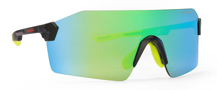 occhiali da running e trail running a mascherina con lente offroad ad alto contrasto per trail running modello superpiuma