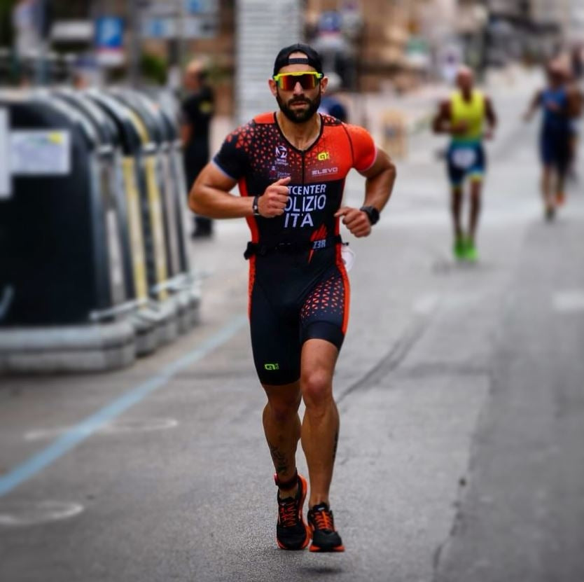 occhiali da triathlon e running a mascherina lente specchiata giallo fluo modello speedvent