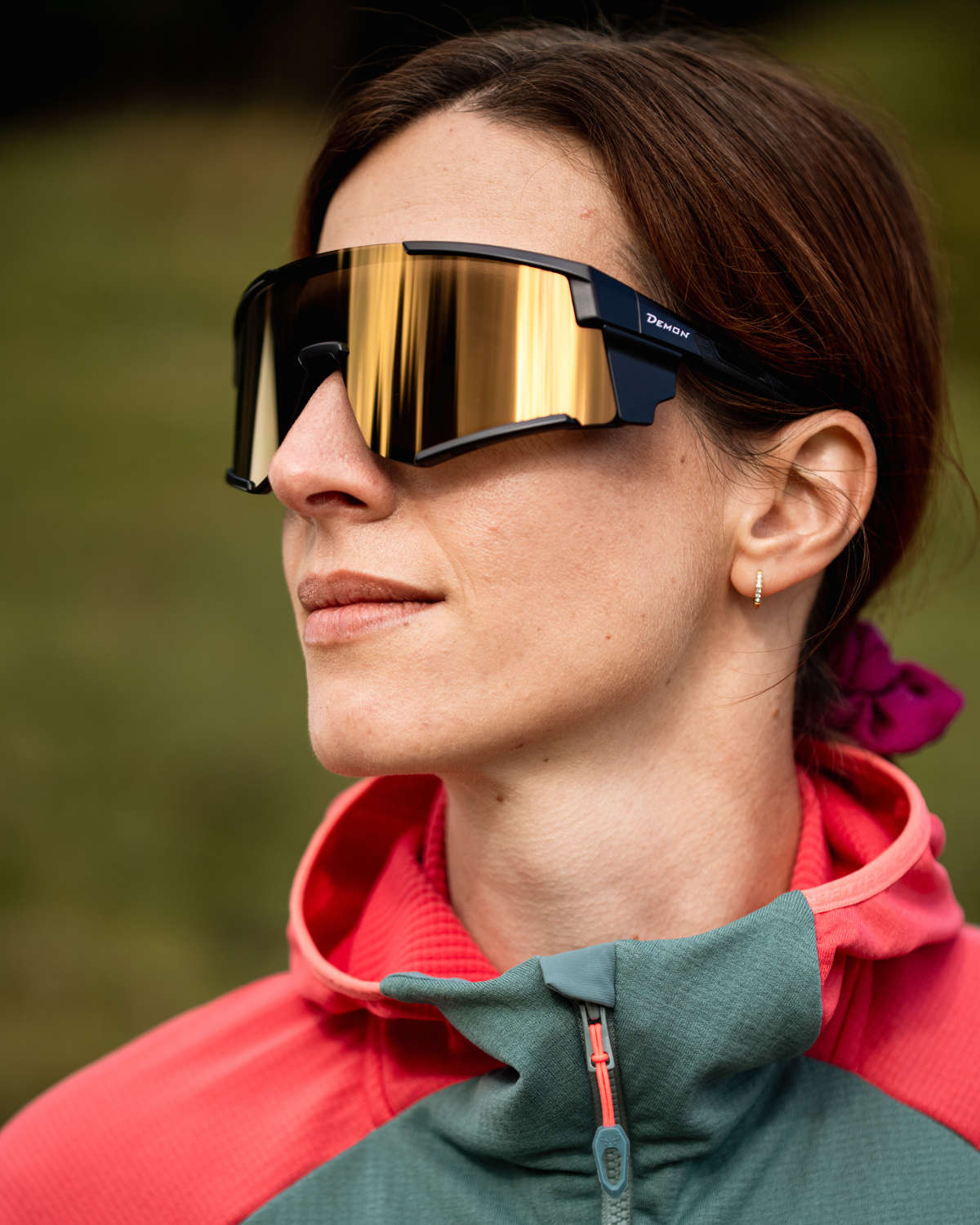 Occhiali donna montagna VORTEX per escursionismo lente specchiata oro