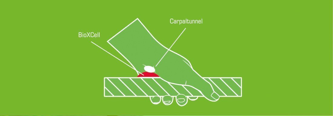 Tecnologie bioxcell per guanti da ciclismo protezione tunnel carpale