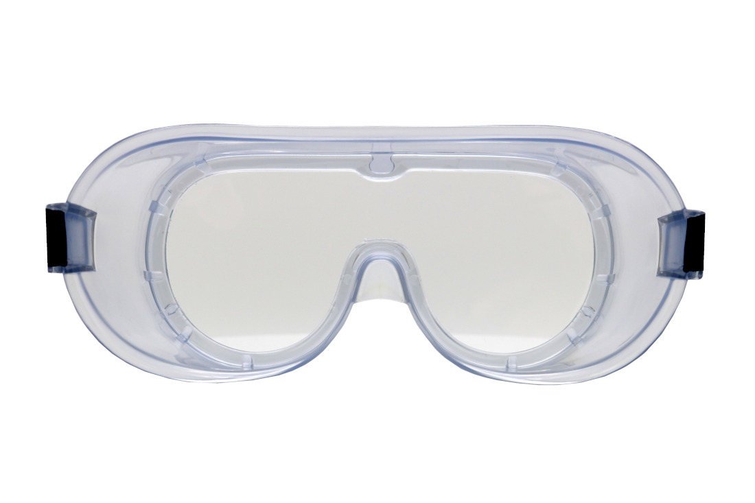 DPI protezione occhi a mascherina con elastico regolabile lente trasparente AF2001
