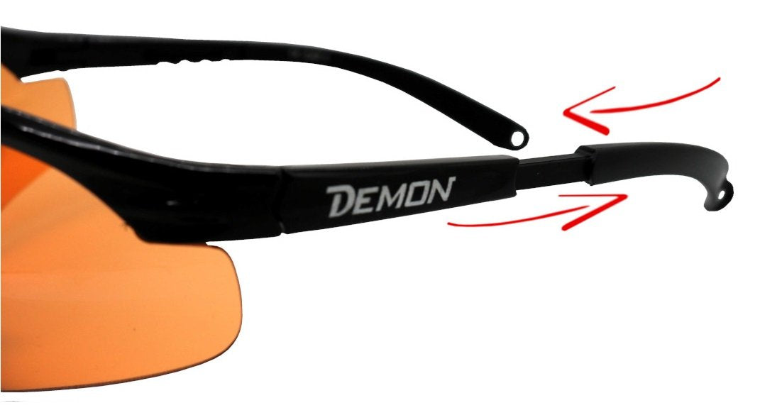 asta regolabile per occhiali da running e trail lente arancio
