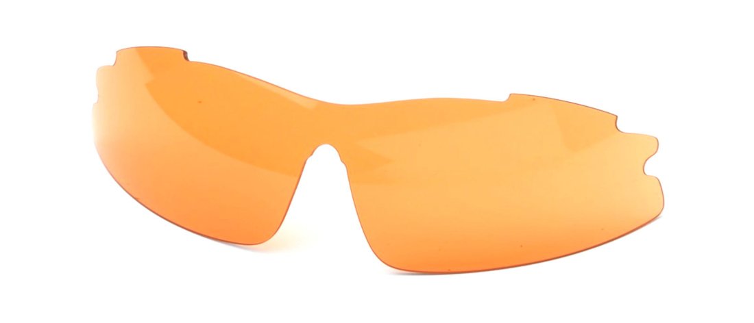 Orange replacement lens for multisport glasses