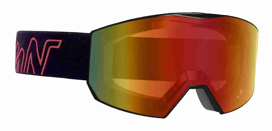 Maschera da scialpinismo per occhiali da vista lente specchiata arancio modello FUTURE