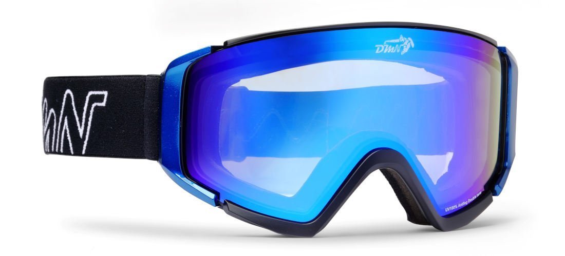 maschera da snowboard lente fotocromatica specchiata DCHROM modello PEAK