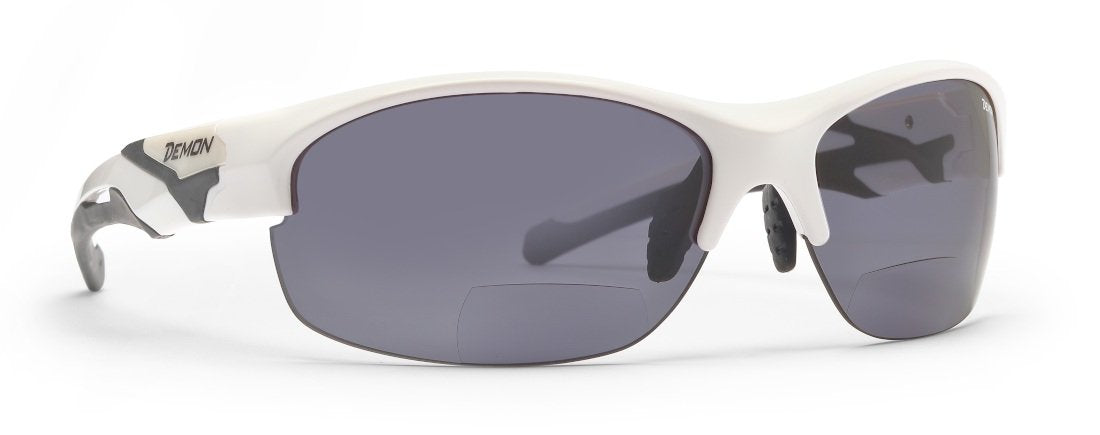 Bifocal glasses for MTB model TOUR glossy white mirrored lens
