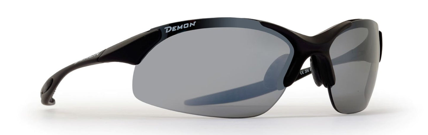 Cycling glasses for racing bikes with interchangeable mirrored lenses model 832 matt black