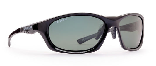 Hiking glasses with ultra-light polarized lenses LIGHT glossy black