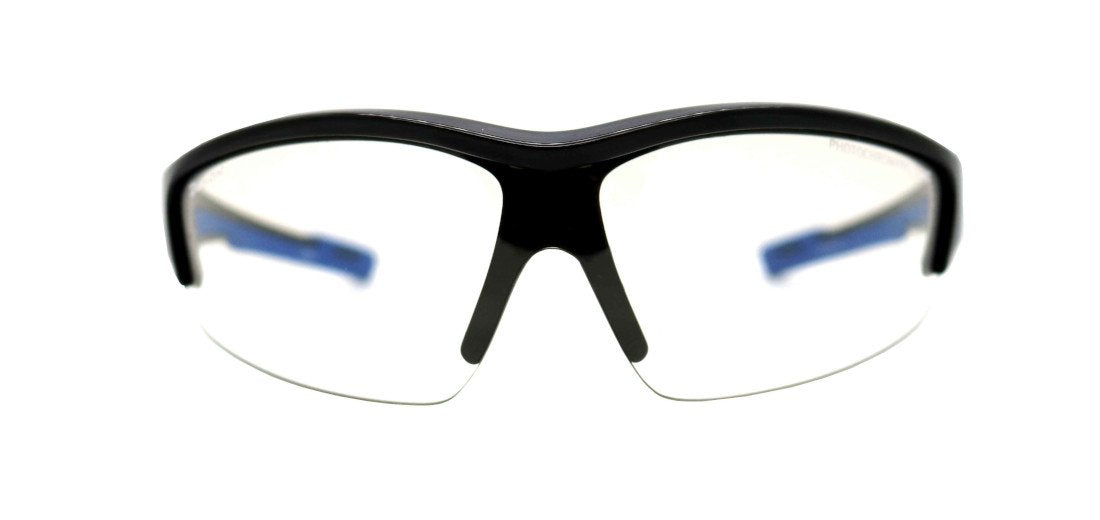 MTB glasses with photocormatic single-lens mask model GRAZ glossy black