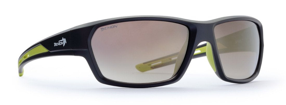 occhiale da sole lifestyle con lenti specchiate modello SPRINT marrone opaco