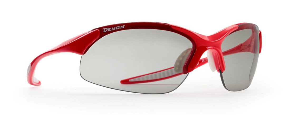 occhiale fotocromatico demon per BDC e MTB modello 832 rosso