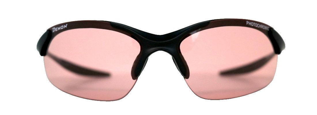 Mountain bike glasses with pink photocormatic lenses model 832 matt black