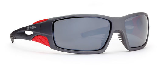 occhiale per alta montagna modello DOME lenti categoria 4 colore grigio rosso