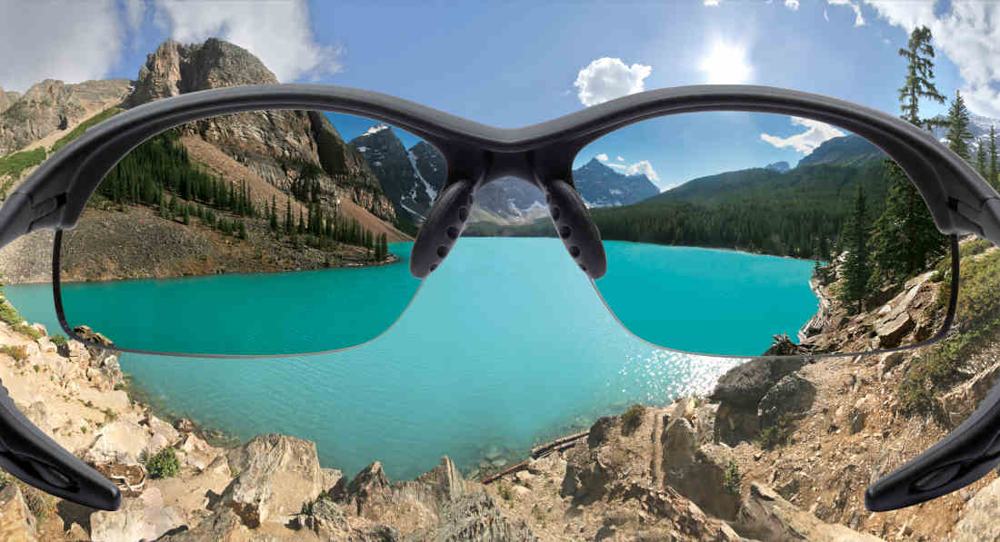Sports glasses with polarized lenses for all sports