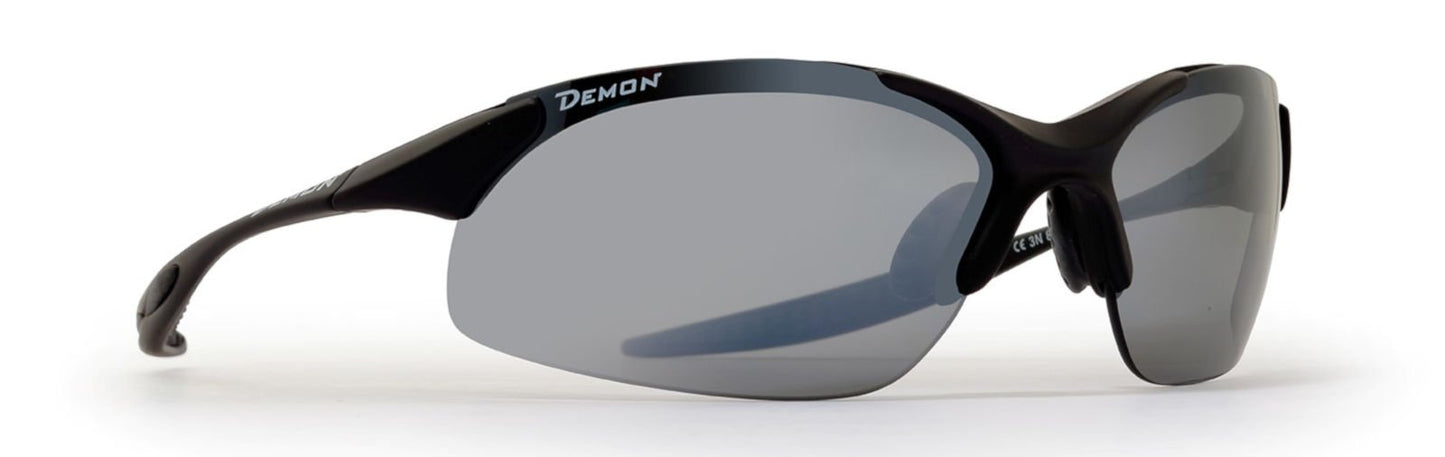 Polarized sports glasses for all sports in matt black model 832