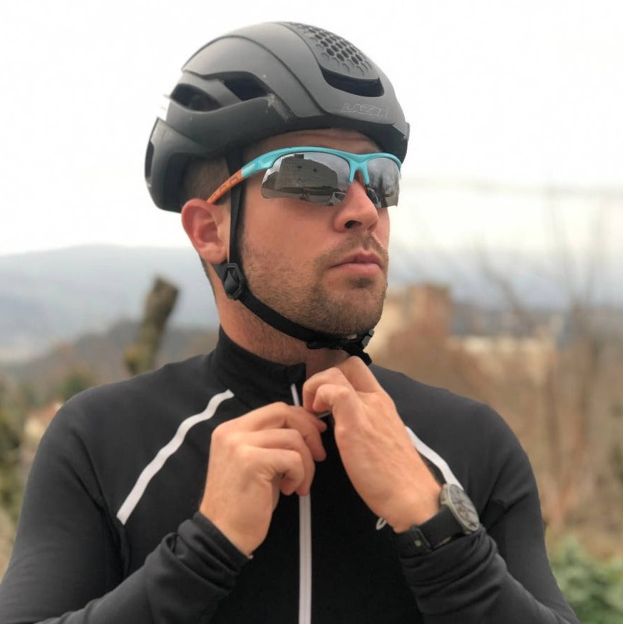 cycling glasses with mirrored lenses model INFINITE OPTIC
