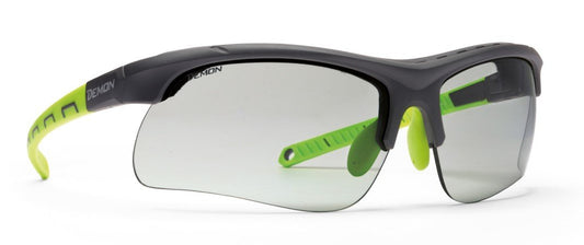 Cycling glasses and MTB photochromic lenses dchrom and model sweat sponge INFINITE OPTIC black green