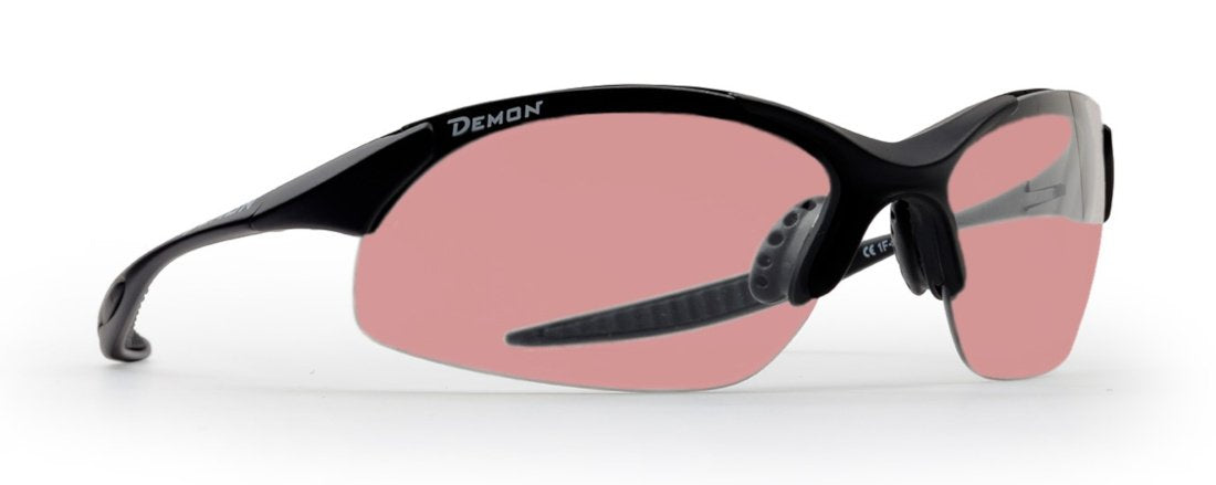 Occhiali da ciclismo mountain bike lenti fotocromatiche pink modello 832 nero opaco