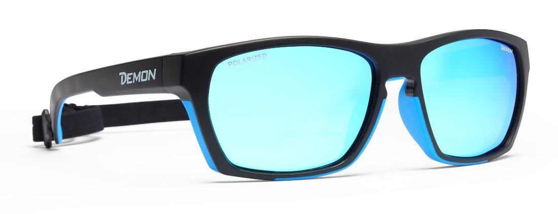 Polarized mountain glasses for trekking and model hiking SPECIAL blue black