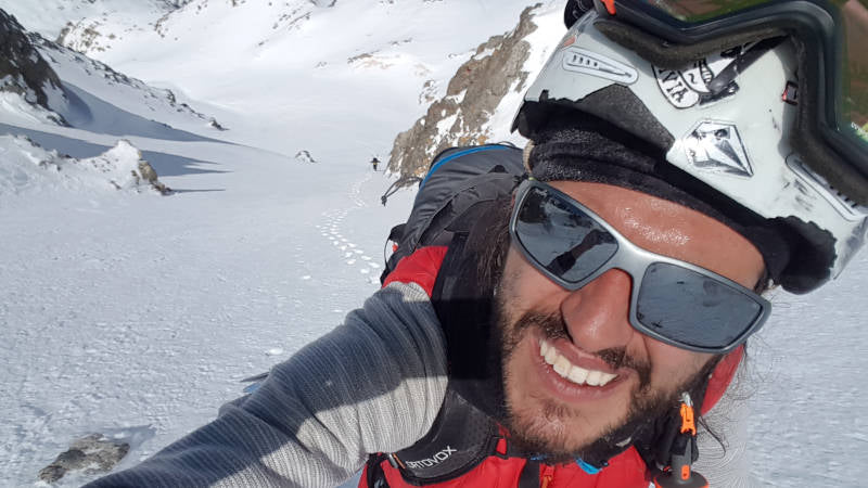 occhiali da sci a stanghetta per discesa e scialpinismo