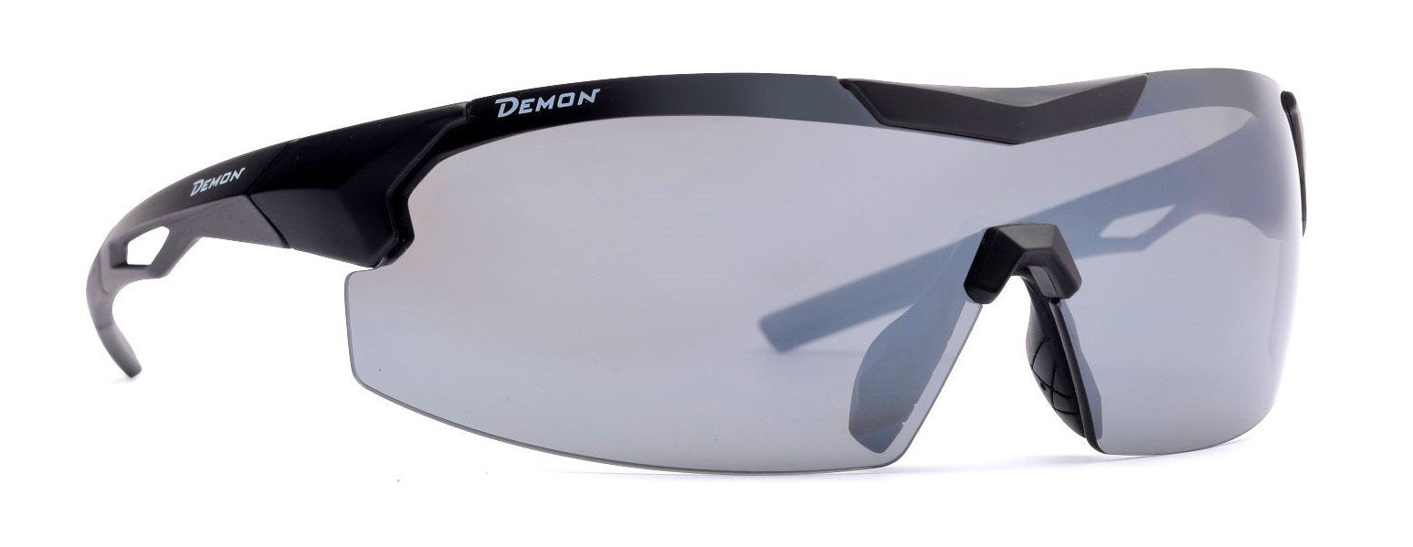 occhiali per ciclismo su strada a mascherina visual lenti intercambiabili dchange nero opaco
