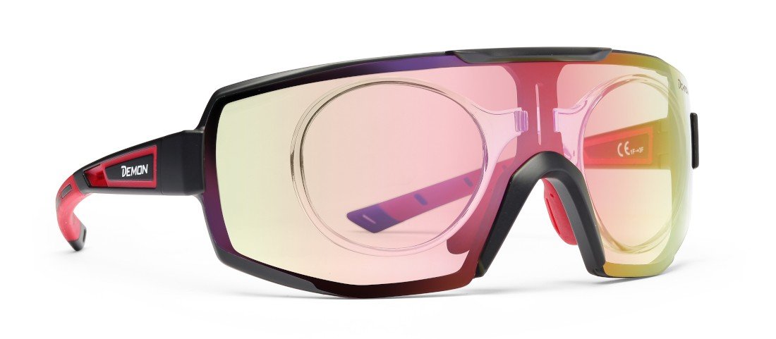 Occhiali sportivi da vista per ciclismo MTB e running trail lente fotocromatica specchiata PERFORMANCE RX con clip vista